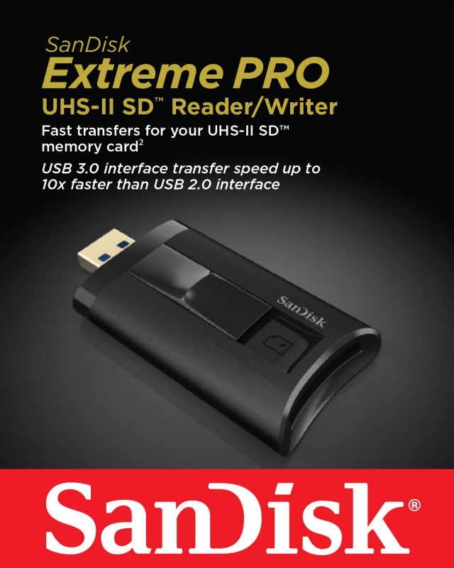 17b SanDisk Extremem PRO UHS II card reader writer SDDR_Q46_front_HR
