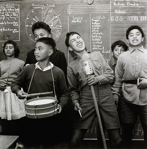 Ans Westra,&nbsp;Students performing, Whatatutu Primary School, near Wairoa, 1963