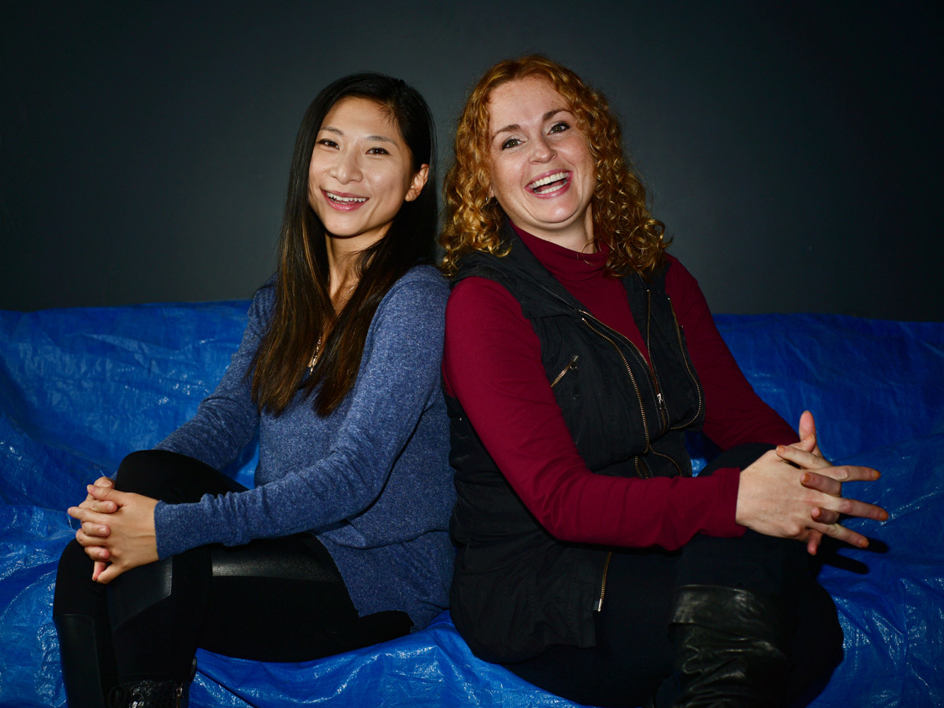 SAE Creative Media Institute students Nicole Chen (left) and Donna Kavanagh (right)